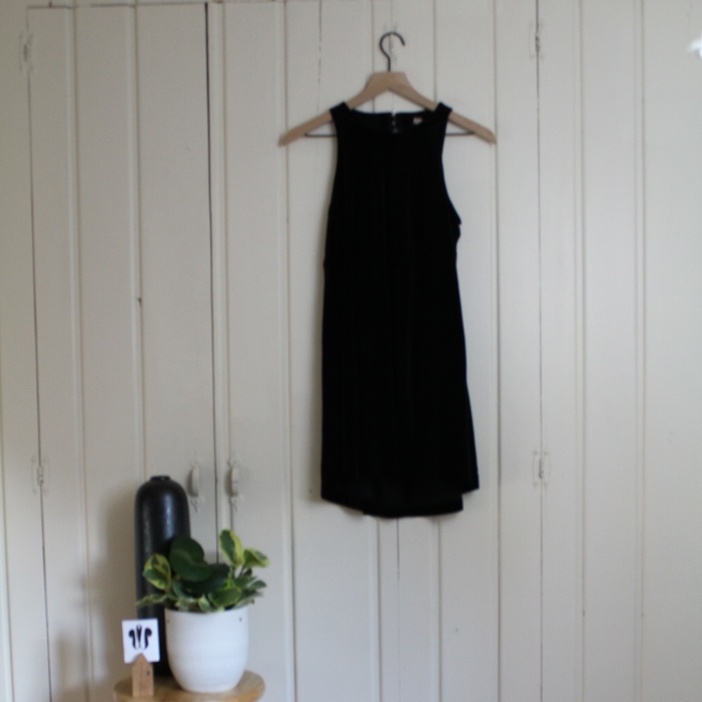 Knot Sisters Velvet Cutout Mini Dress